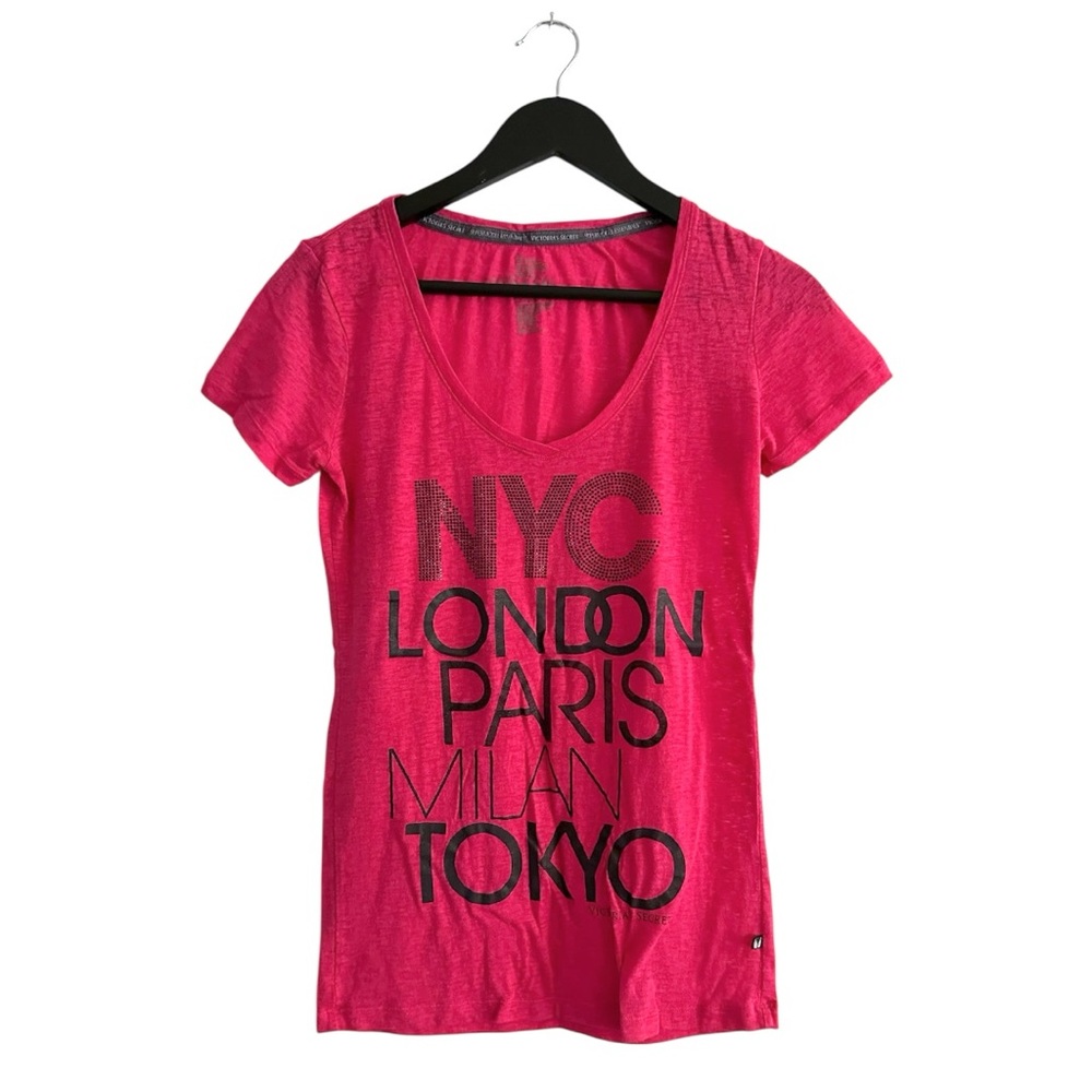 Victoria’s Secret Supermodel Essentials NYC London Paris Tee Y2K Size Small